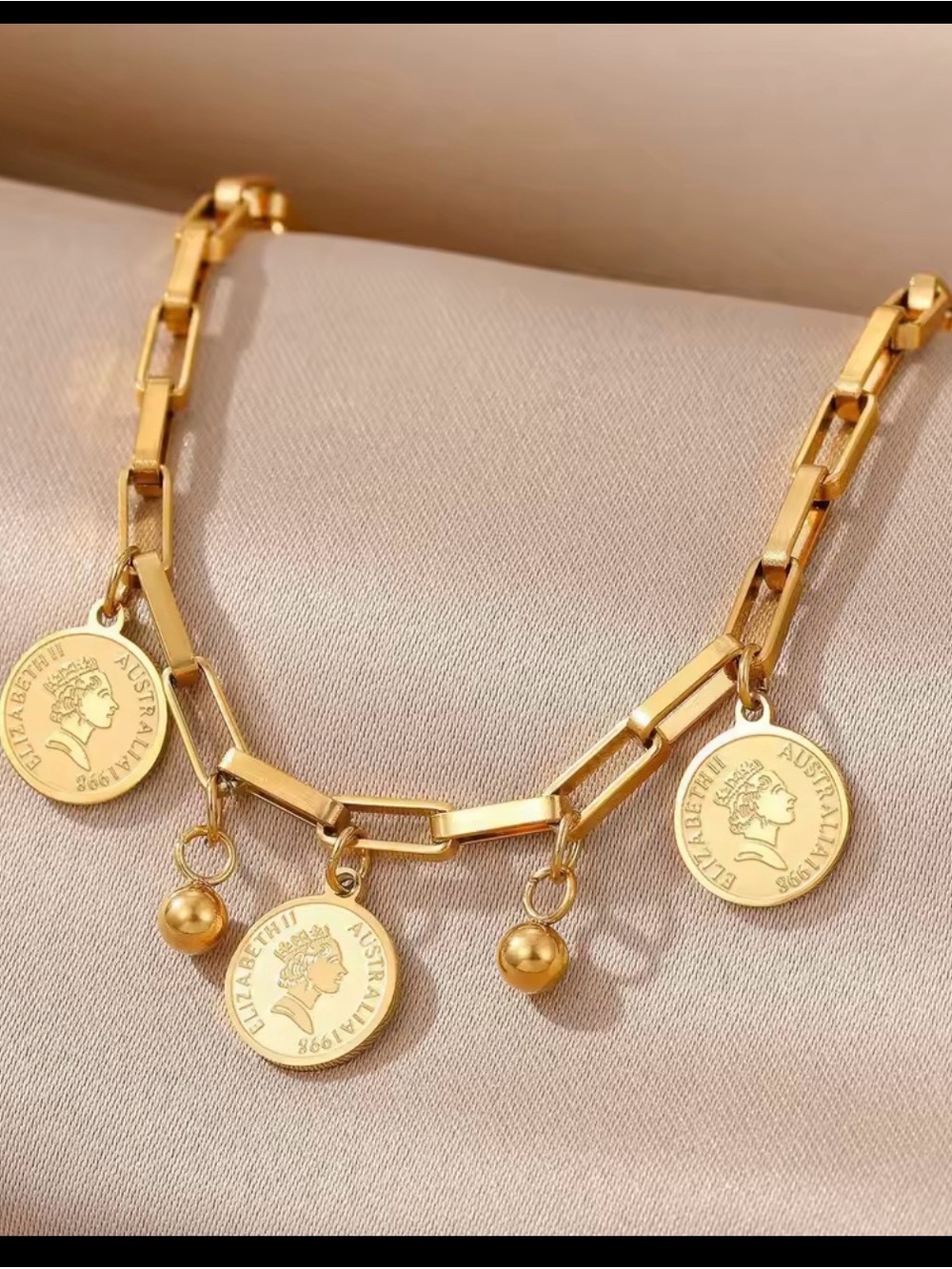 18k gold plated stainless steel bracelet - Picture 8 of 10